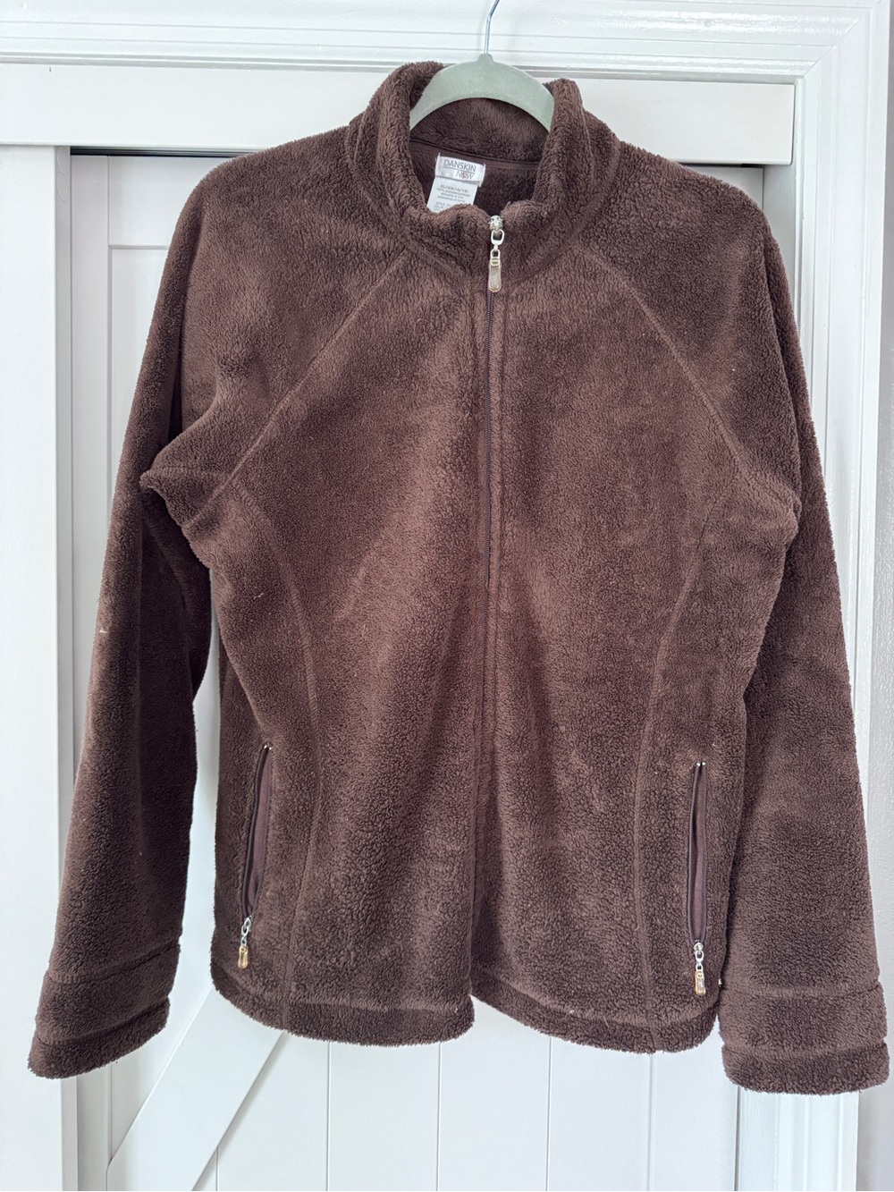 Danskin Now Brown Fleece Jacket